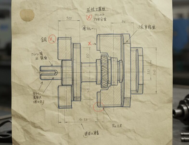 ポンチ絵から図面起こしによる工数削減
